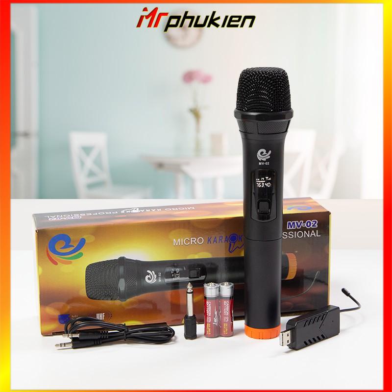 MICRO KHÔNG DÂY KARAOKE MV02 HÁT HAY, MICRO HÚT - MRPHUKIEN