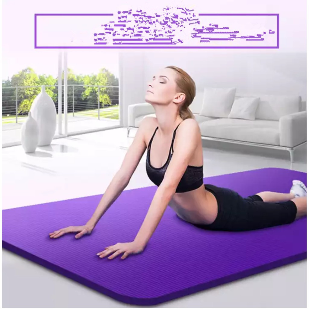 Thảm tập yoga 4mm siêu dày chống rách chống trơn trượt