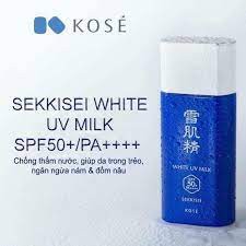 <CÓ BILL> Kem chống nắng Kose Sekkisei White UV Milk 60g
