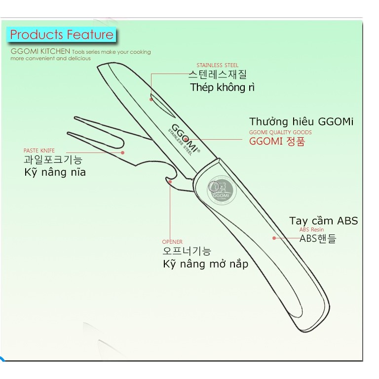 Dao gấp đa năng 81378 GG356 W GGOMI