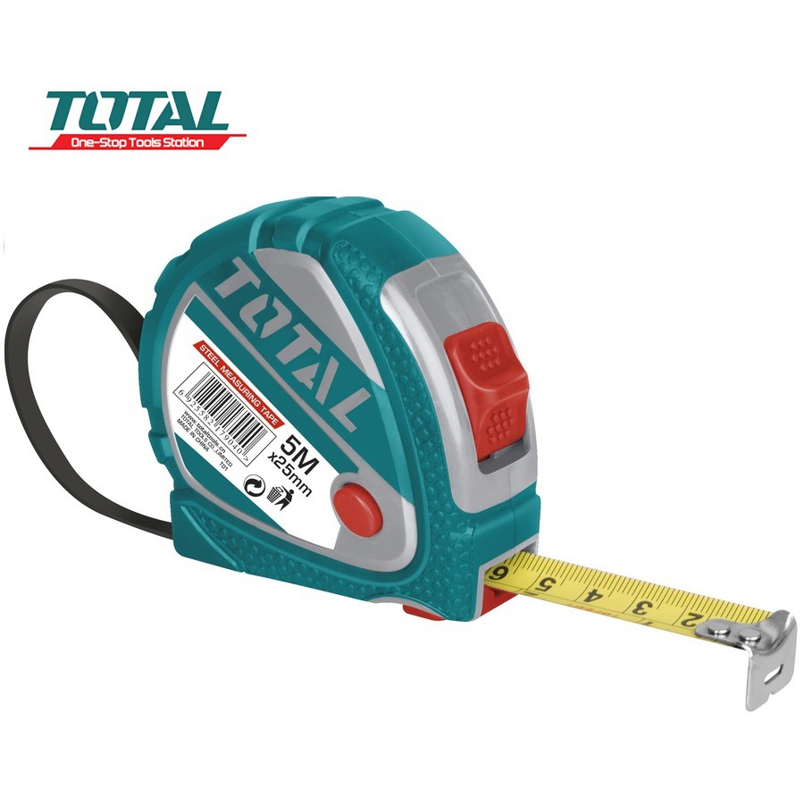 TOTAL - 5Mx25MM THƯỚC KÉO THÉP NỀN VÀNG - TMT126052