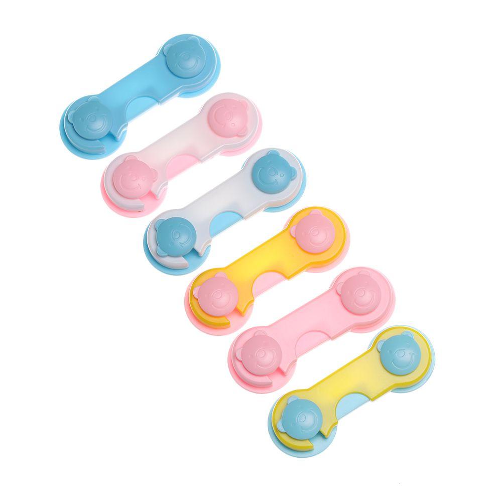 1 Khóa Cửa Tủ Bảo Vệ An Toàn Cho Bé Họa Tiết Hoạt Hình Dễ Thương