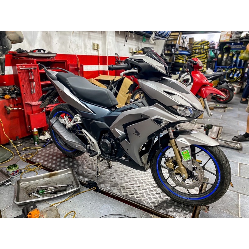 Chống đổ đa điểm bảo vệ xe Honda Winner X V3, Chống đổ thép đa điểm không khoét nhựa, ko bắt vào sườn xe, lắp dễ dàng