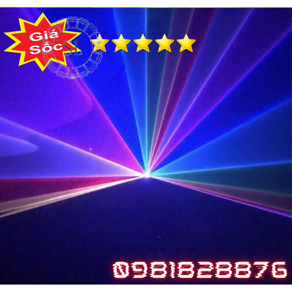Đèn Laser RGB 500 Quét Tia Cho Phòng Bay Phòng Karaoke Đèn Sân Khấu