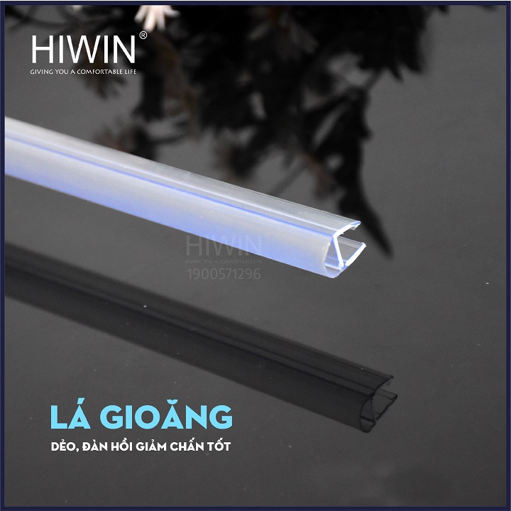 Combo 2 gioăng (ron) chắn nước nhà tắm chữ H, Y, A, F, gioăng lá 135 độ dùng cho kính 10mm HIWIN