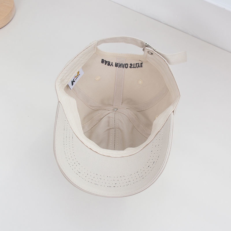 Mũ lưỡi trai thêu chữ P thời trang xuân hè cho bé