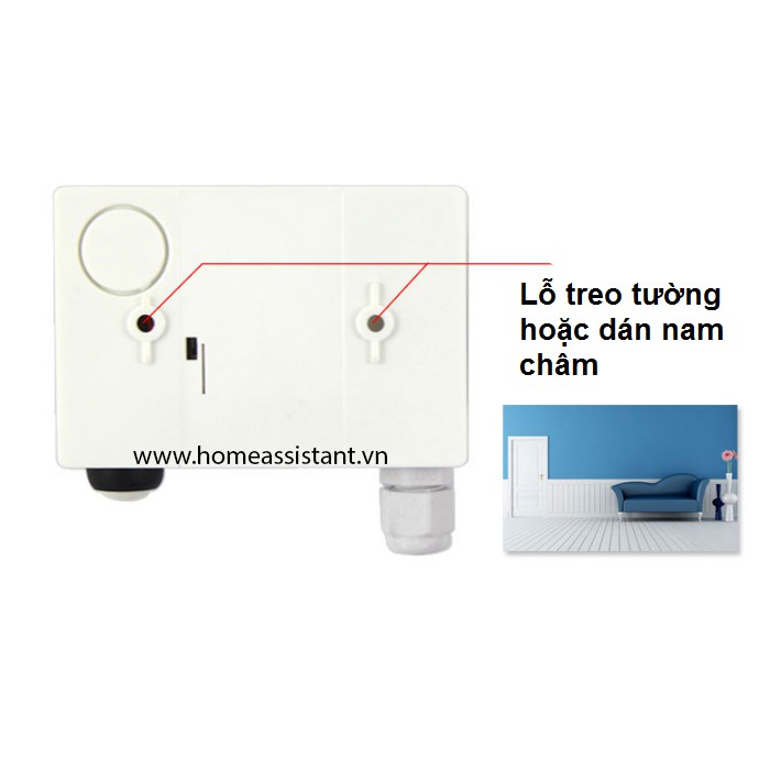 Màn Hình Wifi Tuya Cảm Biến Đo Nhiệt Độ Độ Ẩm Phòng Máy Chủ TH06