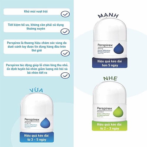 ( Chính Hãng ) Lăn Khử Mùi Perspirex Cao Cấp Hiệu Quả Đến 7 Ngày 20ml | BigBuy360 - bigbuy360.vn