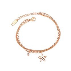 Lắc Tay Hoa Xinh Titan Ko Đen Cao Cấp TT 2070 - TT 2070