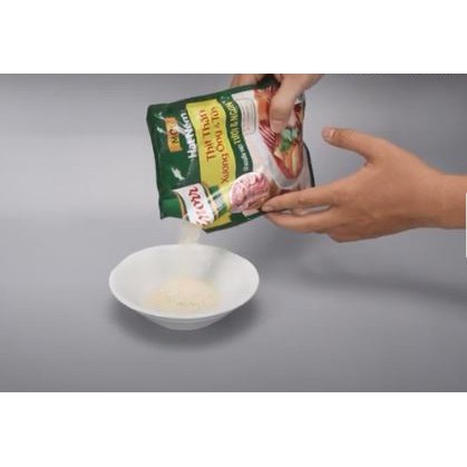 Hạt nêm Knorr,thịt thăn,xương ống và tủy.