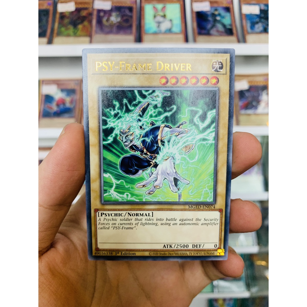 Thẻ Bài Lẻ YugiOh! Mã MGED-EN074 - PSY-Frame Driver - Gold-Letter Rare - 1st Edition