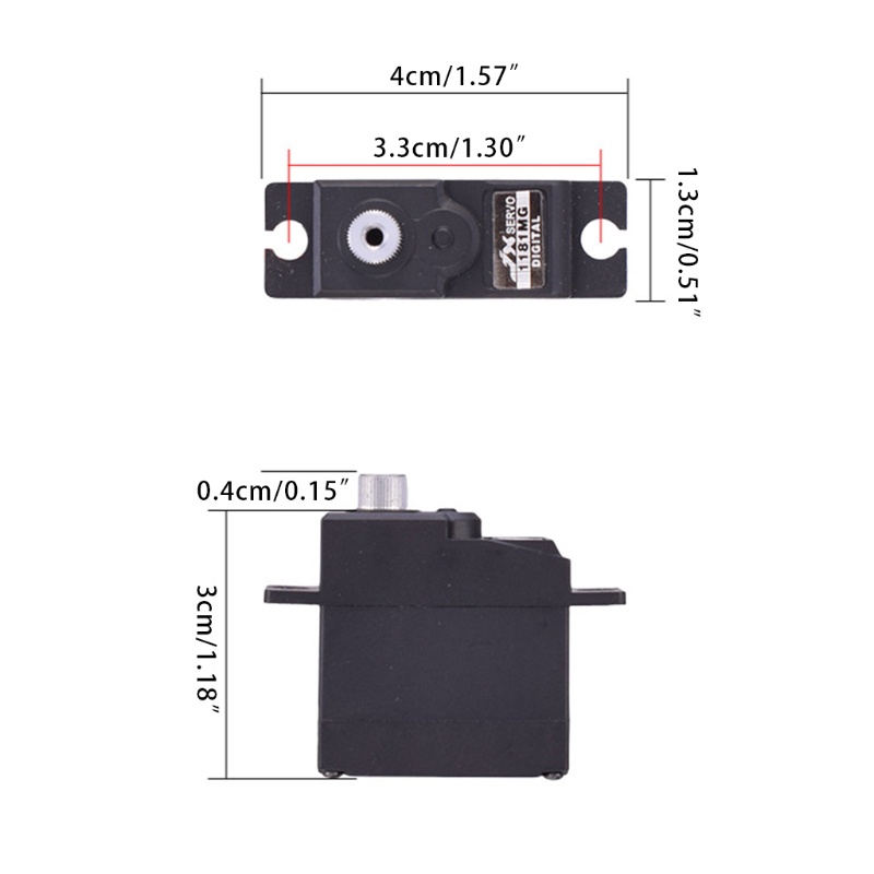 Động Cơ Servo PDI-1181MG 18g 3.5KG Bằng Kim Loại Chuyên Dụng Cho Xe Và Thuyền Điều Khiển Từ Xa WPL