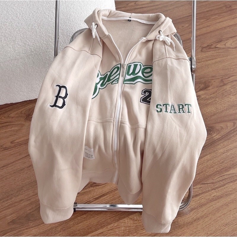 [ Rẻ vô địch ] Áo khoác nỉ form rộng mũ hai lớp - B22