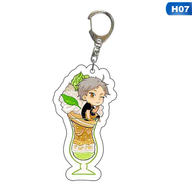 flowersqueen Móc khóa hình nhân vật hoạt hình Haikyuu dễ thương