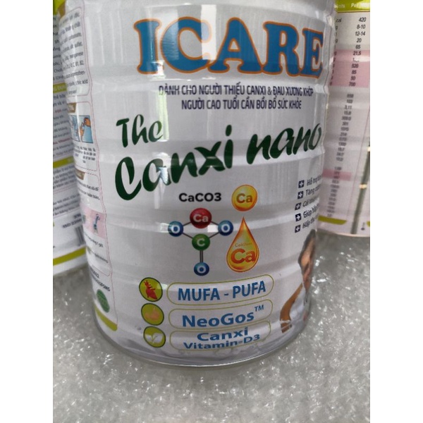 sữa icare canxi nano/850g/data 12/2023