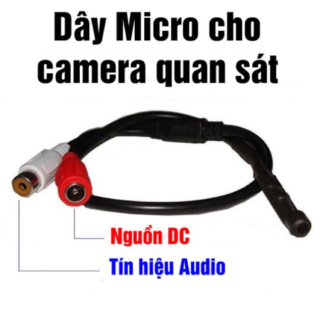 Mic dây siêu nhỏ dùng cho hệ thống camera