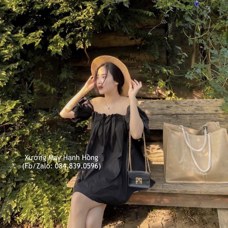 Áo trễ vai tay bồng, áo kiểu đi biển, du lịch cực xinh | BigBuy360 - bigbuy360.vn