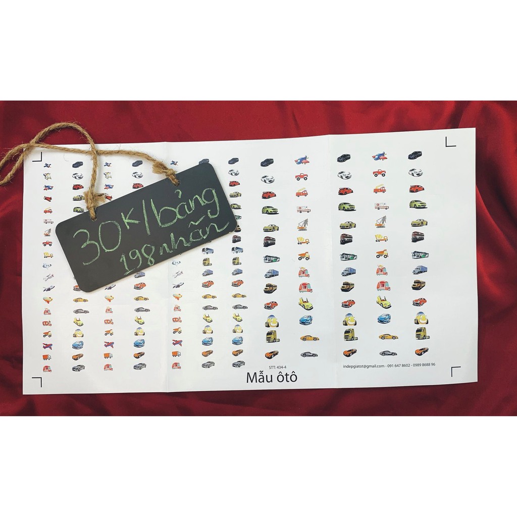 Sticker đánh dấu - ĐÃ IN SẴN TÊN