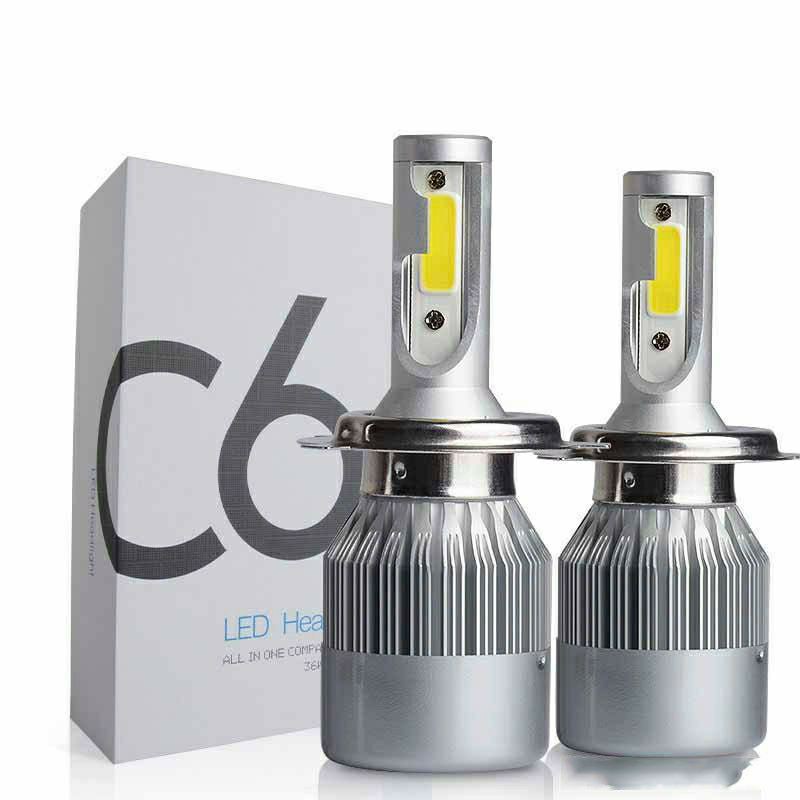 Đèn Led C6 36w siêu sáng cho ô tô xe máy có quạt tản nhiệt