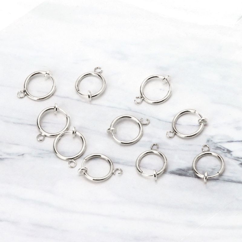 Bộ 10 Vòng Kẹp Tròn Bằng Đồng Thau Dùng Làm Trang Sức Diy