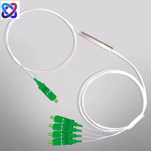 Bộ chia quang PLC 1x4 SC-APC dài 1M, phi 0.9mm