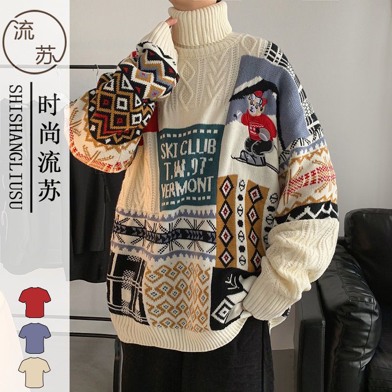 Áo len nam nữ cổ cao_áo len Unisex cổ lọ