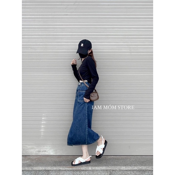 CHÂN VÁY JEANS NỮ XẺ TRƯỚC #900