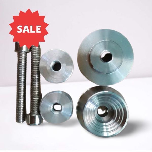 Gù tay lái xe máy Inox 304 cao cấp đặc kiểu thái chỉ âm gắn mọi loại xe , đồ chơi xe sirius - phụ kiện xe máy