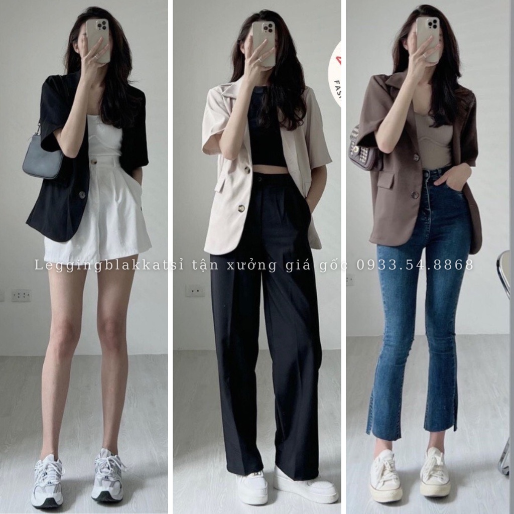 Áo khoác blazer nữ dáng dài 5 màu siêu hot hit phong cách hàn quốc áo blazer nữ 381 | BigBuy360 - bigbuy360.vn