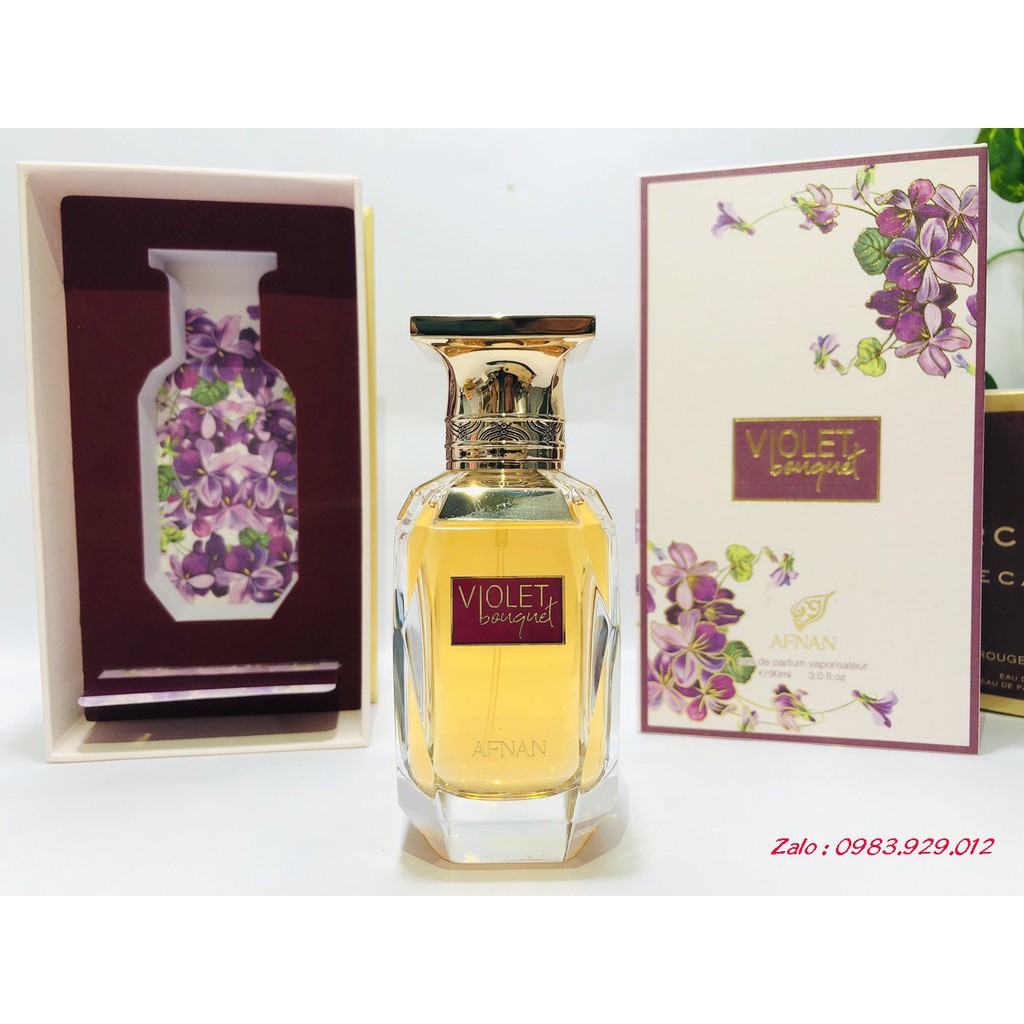 Nước hoa Afnan Violet Bouquet (mùi Baccarat 540 MFK) (Mẫu Thử)