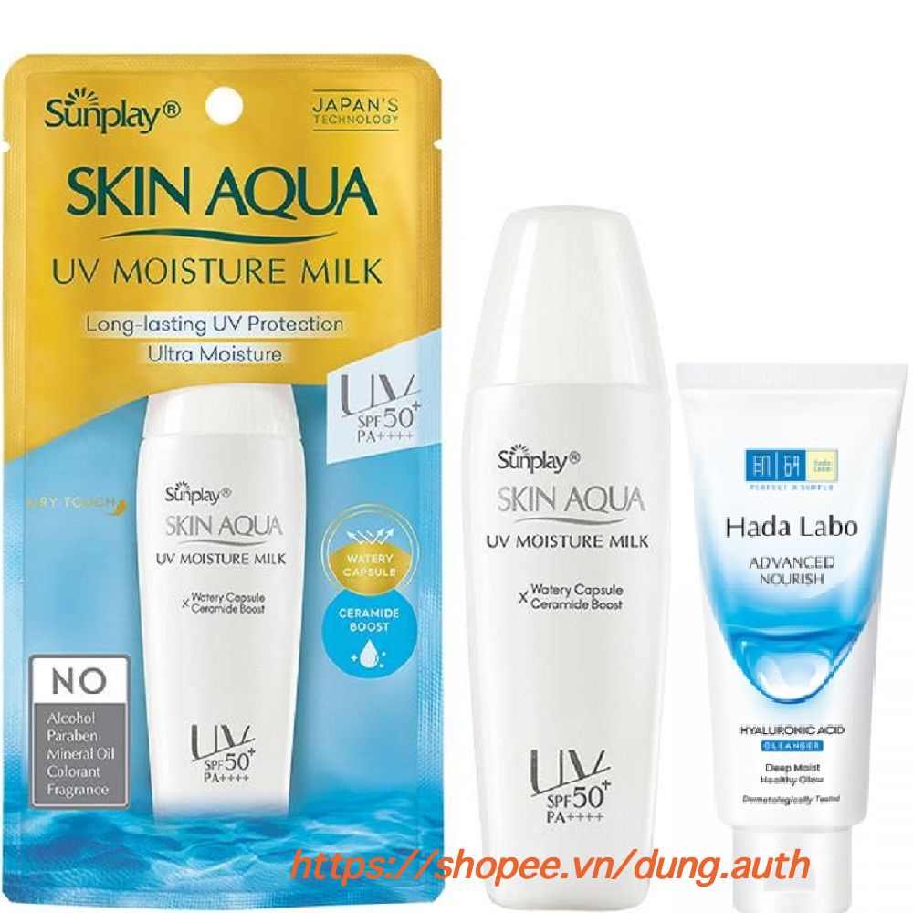 Sữa Chống Nắng 30G Sunplay Skin Aqua UV Moisture SPF50+ PA+++ Dưỡng Da Giữ Ẩm Hằng Ngày 100% chính hãng.