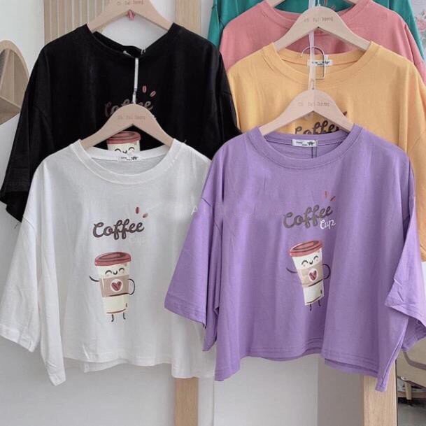 Áo croptop - Áo croptop nữ dưới 55kg - Coffee