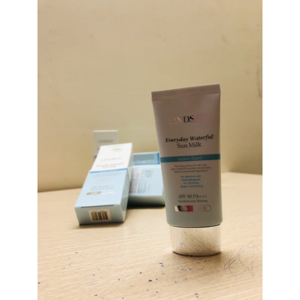 KEM CHỐNG NẮNG VẬT LÝ LINDSAY SPF 50 PA+++ UVA UVB, hàng chính hãng