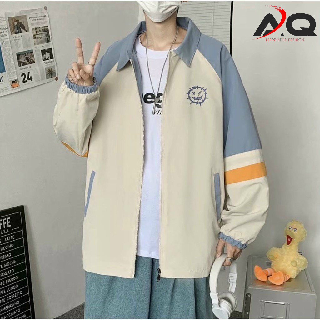 Áo khoác dù Bomber Jacket chất Mero xịn Áo Bóng Chày Khoác Gió 2 lớp chống nắng cực chất Unisex cho Nam Nữ- AQ STORE