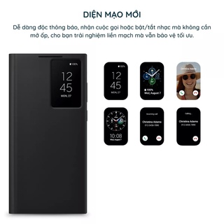 Bao da Smart Clear View Cover Samsung Galaxy S22 Ultra - Chính Hãng