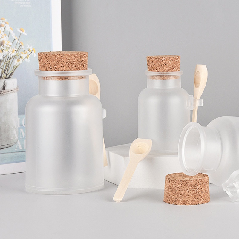 (Hàng Mới Về) Lọ Đựng Muối Tắm Dạng Tròn 200ml Tiện Dụng