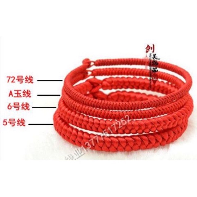 6mét Dây sợi tim polyte 2,5mm tết vòng tay vòng cổ làm thủ công