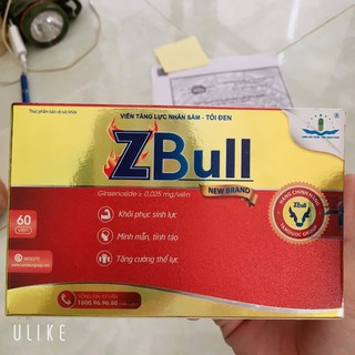 Viên tăng lực nhân sâm tỏi đen ZBULL - khôi phục sinh lực, tăng cường sức đề kháng