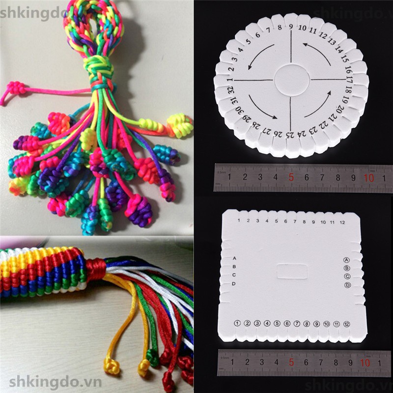 Khuôn xốp hỗ trợ đan dây làm vòng tay handmade đa năng