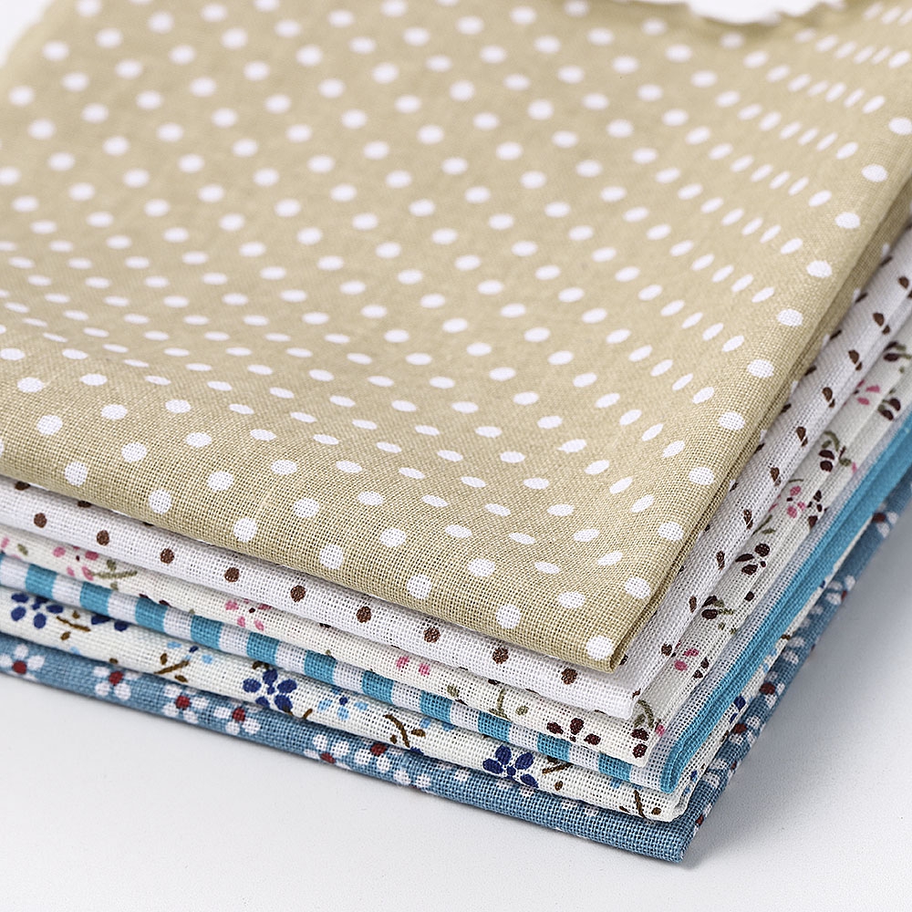 Set 6 Bông Hồng Cotton 25x25cm Trang Trí Thủ Công