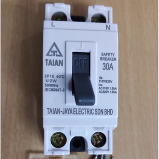 Cầu dao an toàn aptomat cóc cb cóc 2p 10a 15a 20a 30a 40a taian malaysia nhập khẩu chính hãng