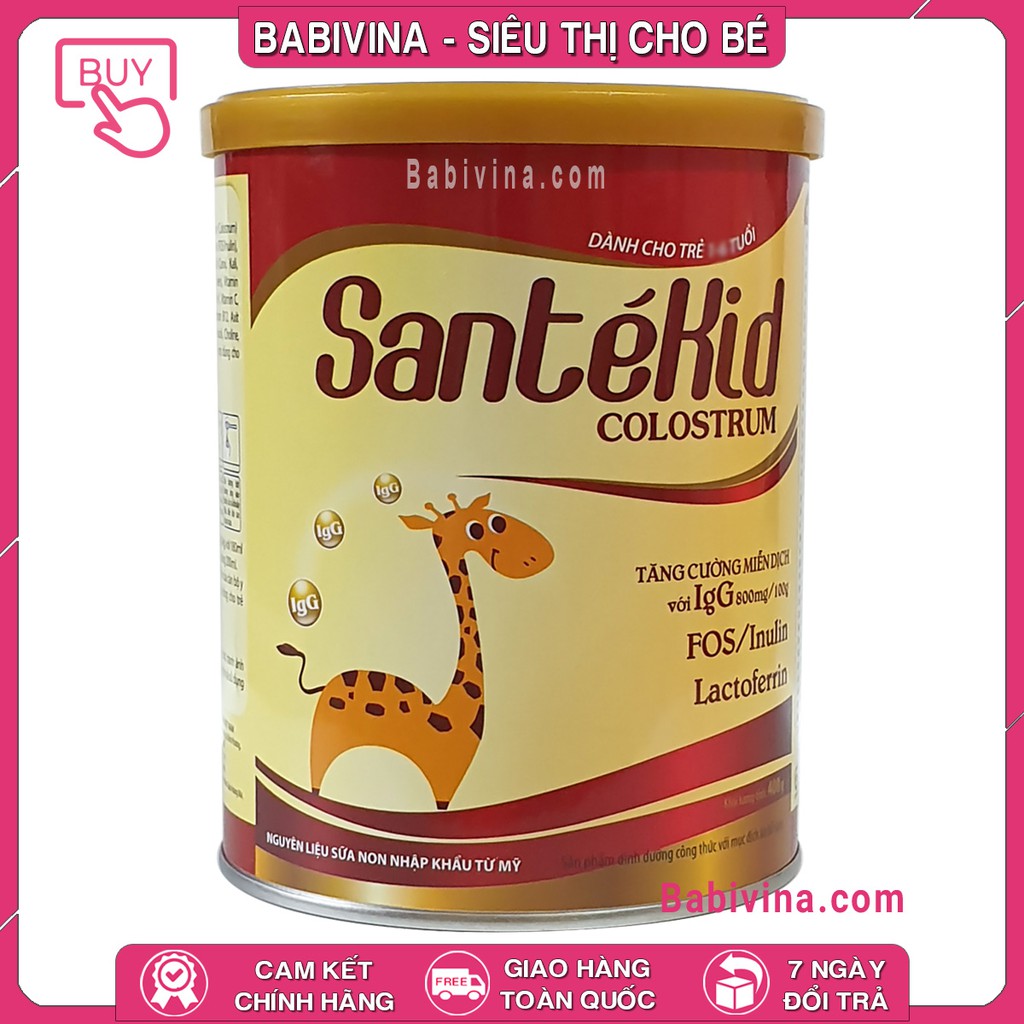 [CHÍNH HÃNG] Sữa Non Santé Kid 400g | Dinh Dưỡng Sữa Non Từ Mỹ | sante kid - santékid - santekid