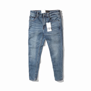 Quần Jean nam ZR xanh đậm (Form Slimfit,chất vải co dãn,ống 15-18cm,Hàng VNXK)-210502