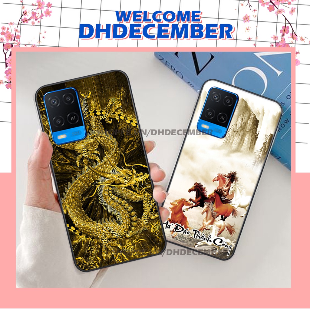 Ốp lưng Oppo A54 in hình thư pháp tâm an vạn sự an ,mã đáo thành công SIÊU CHẤT