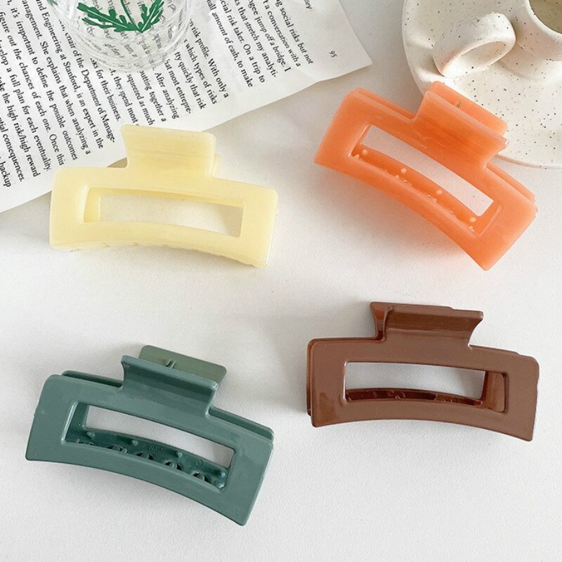 Kẹp Tóc Nhựa Acrylic Phong Cách Hàn Quốc Cho Nữ