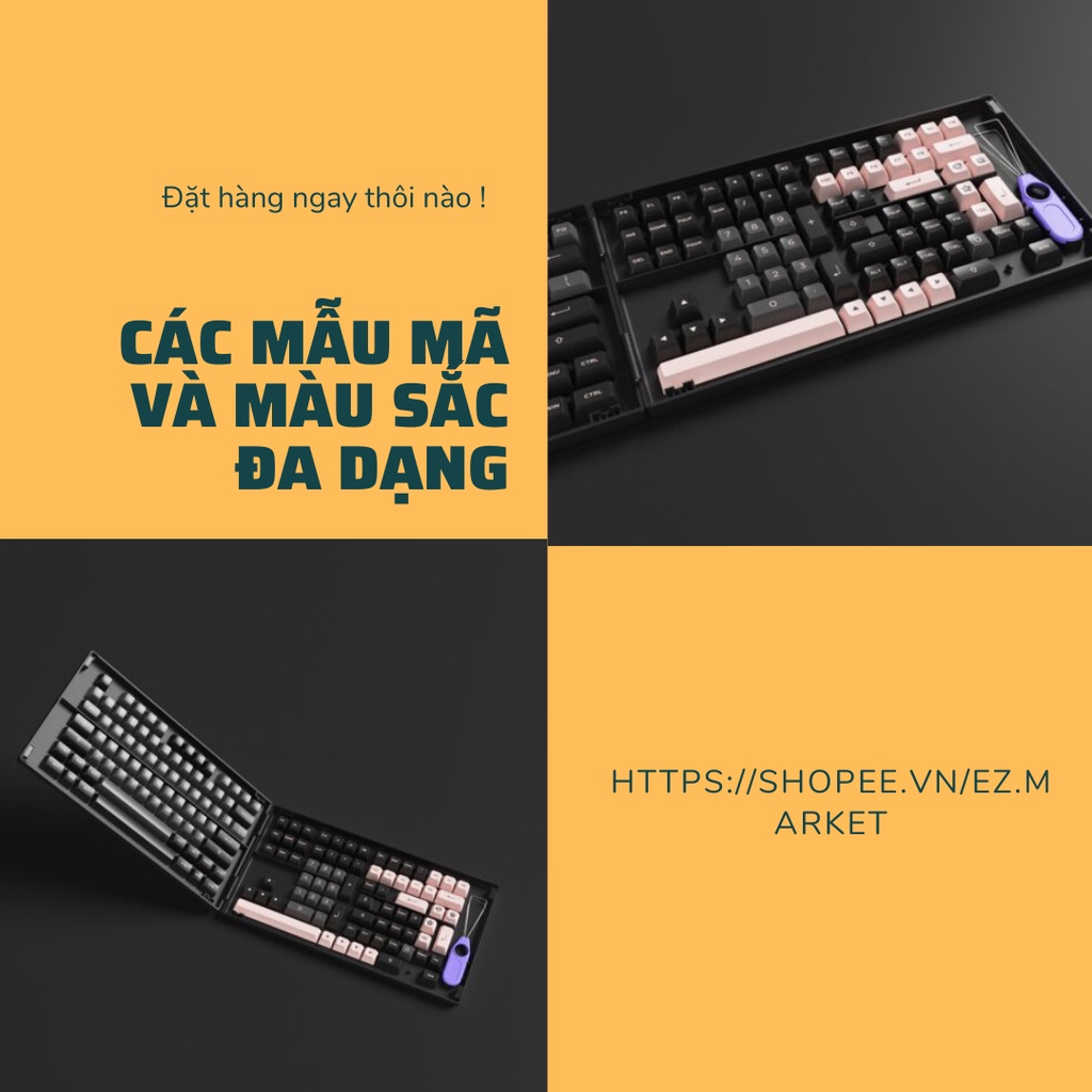 Tổng Hợp Keycap Cho Bàn Phím Cơ Chính Hãng AKKO | Ez.Market