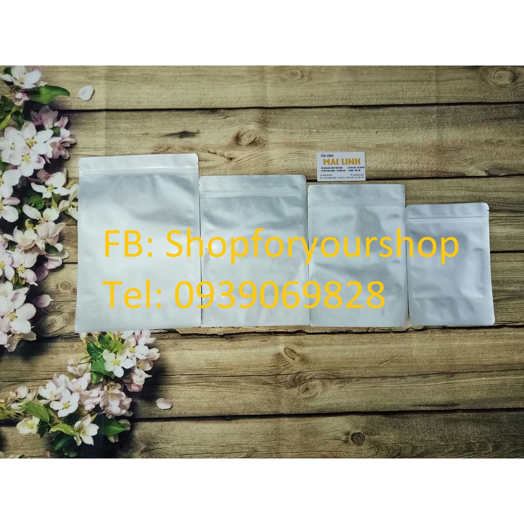 100g TÚI ZIP BẠC