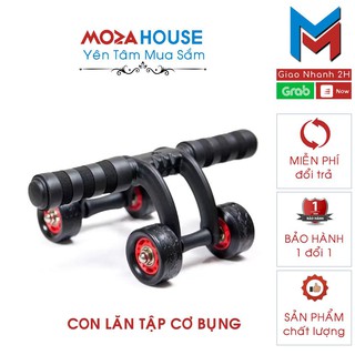 Con Lăn 4 Bánh Tập Cơ Bụng Ab Roller - Hàng Chính Hãng  - MozaHouse