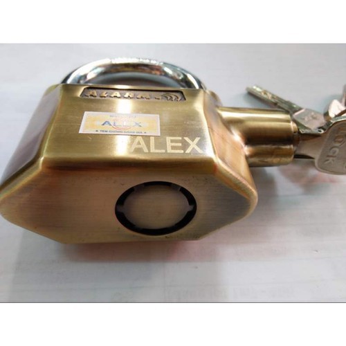 Ổ khóa báo động ALEX có tem chính hãng loại xịn, khóa cửa chống trộm âm báo cực to 110DB