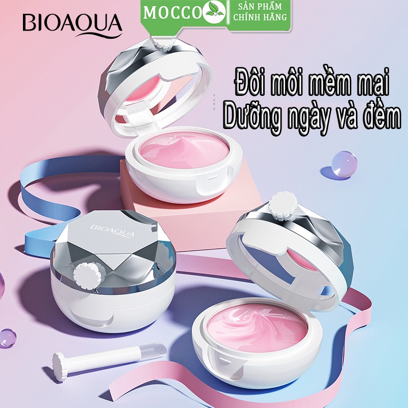 Mặt nạ ngủ môi BIOAQUA hương hoa hồng dưỡng ẩm cho bờ môi hồng căng mọng MOCCO hàng nội địa Trung